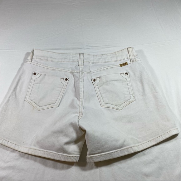 Levi’s Strauss Honestly Made Shorts Low Rise Size 10 White Jean Shorts S… - Picture 8 of 10